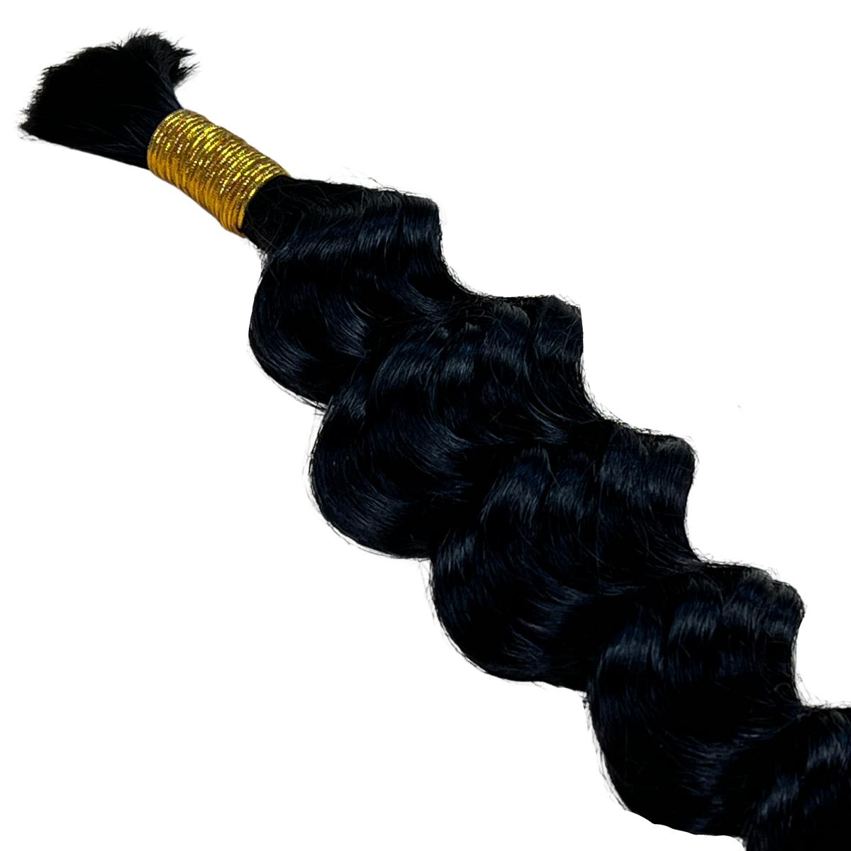 deep wave bulk human hair 50 grams