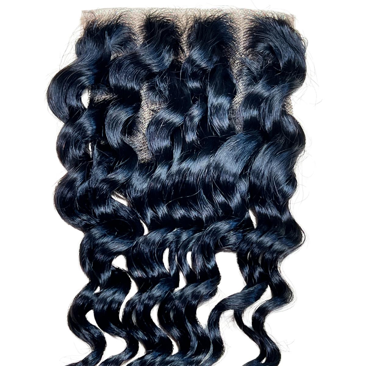 deep wave transparent 5x5 lace closure