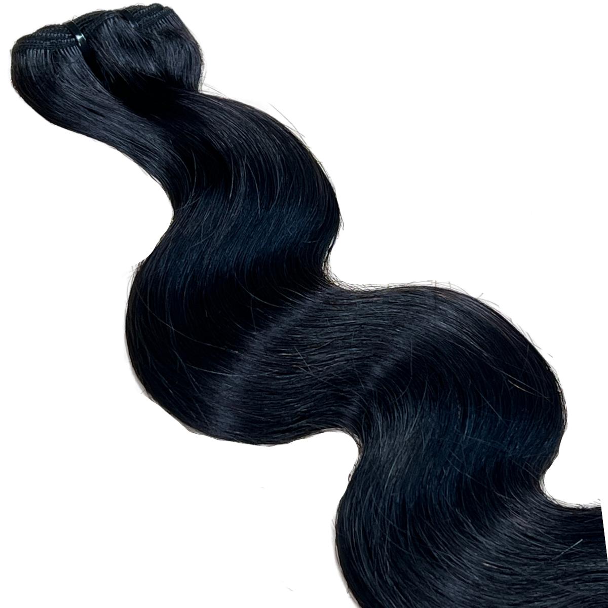 double drawn virgin hair weave body wave bundle