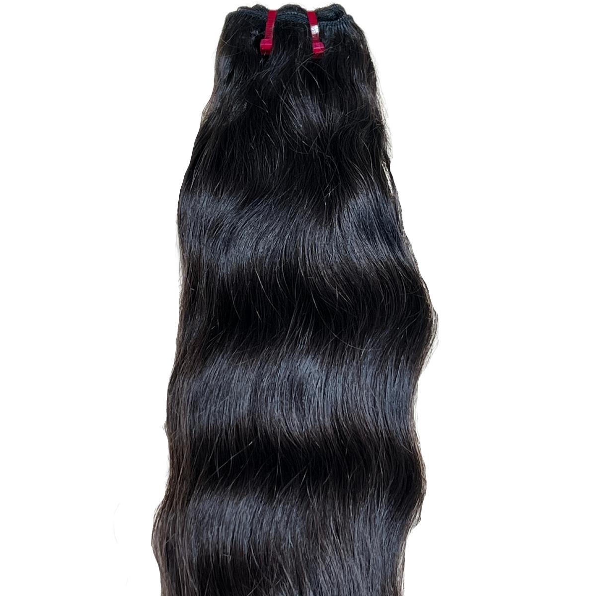 raw Indian wavy human hair bundle