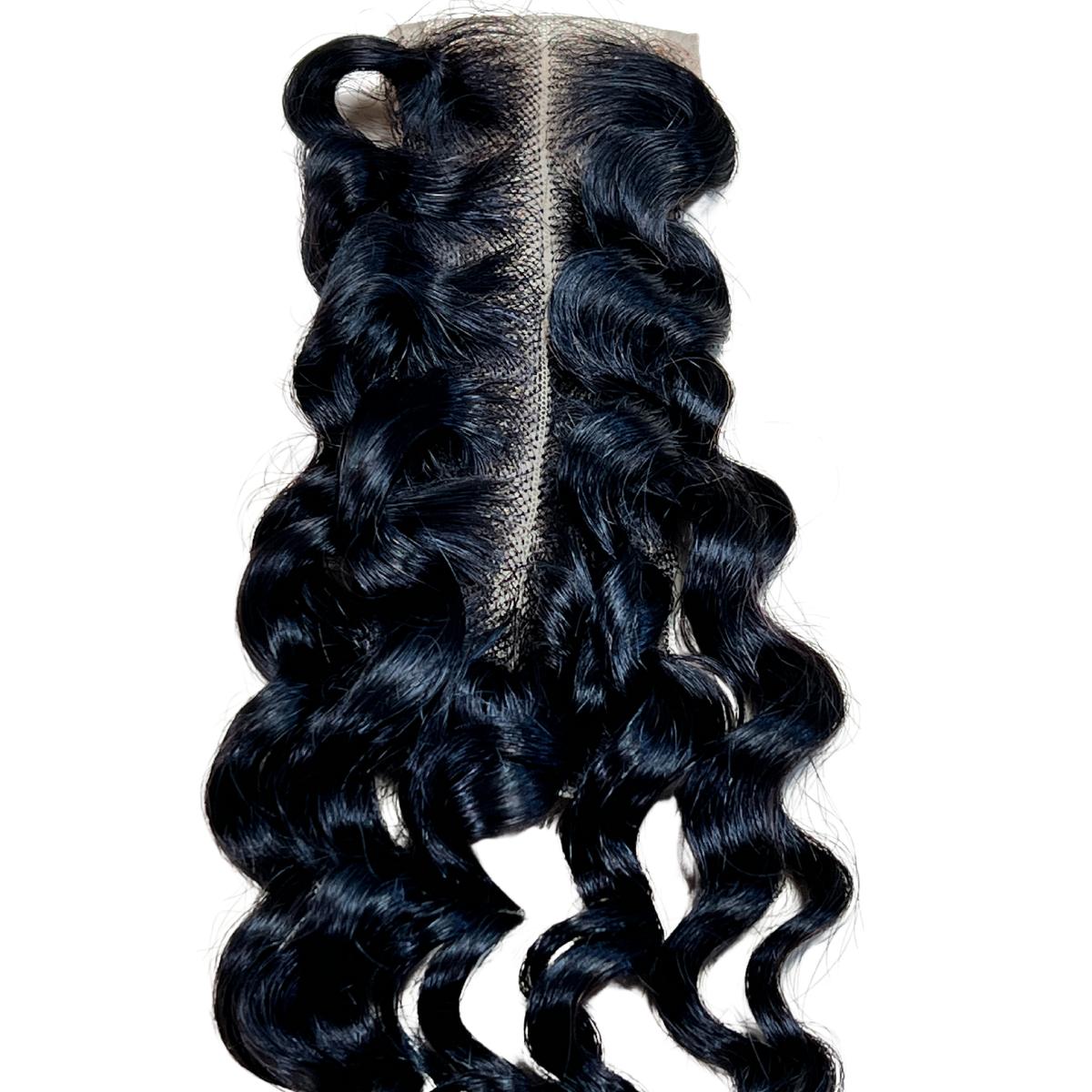 transparent lace deep wave 2x6 lace closure