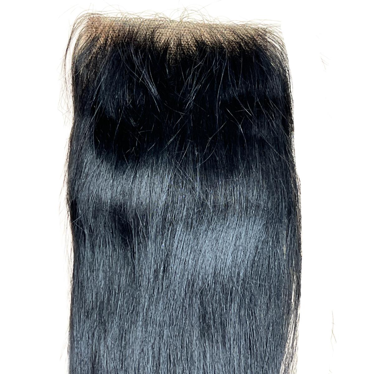 virgin hair straight transparent 4x4 lace closure human hair